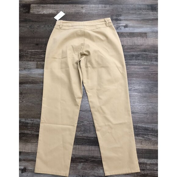 Volcom Womens Chickie Highrise Size 28 Beige Flat Front Pants New with Tags - Picture 4 of 8